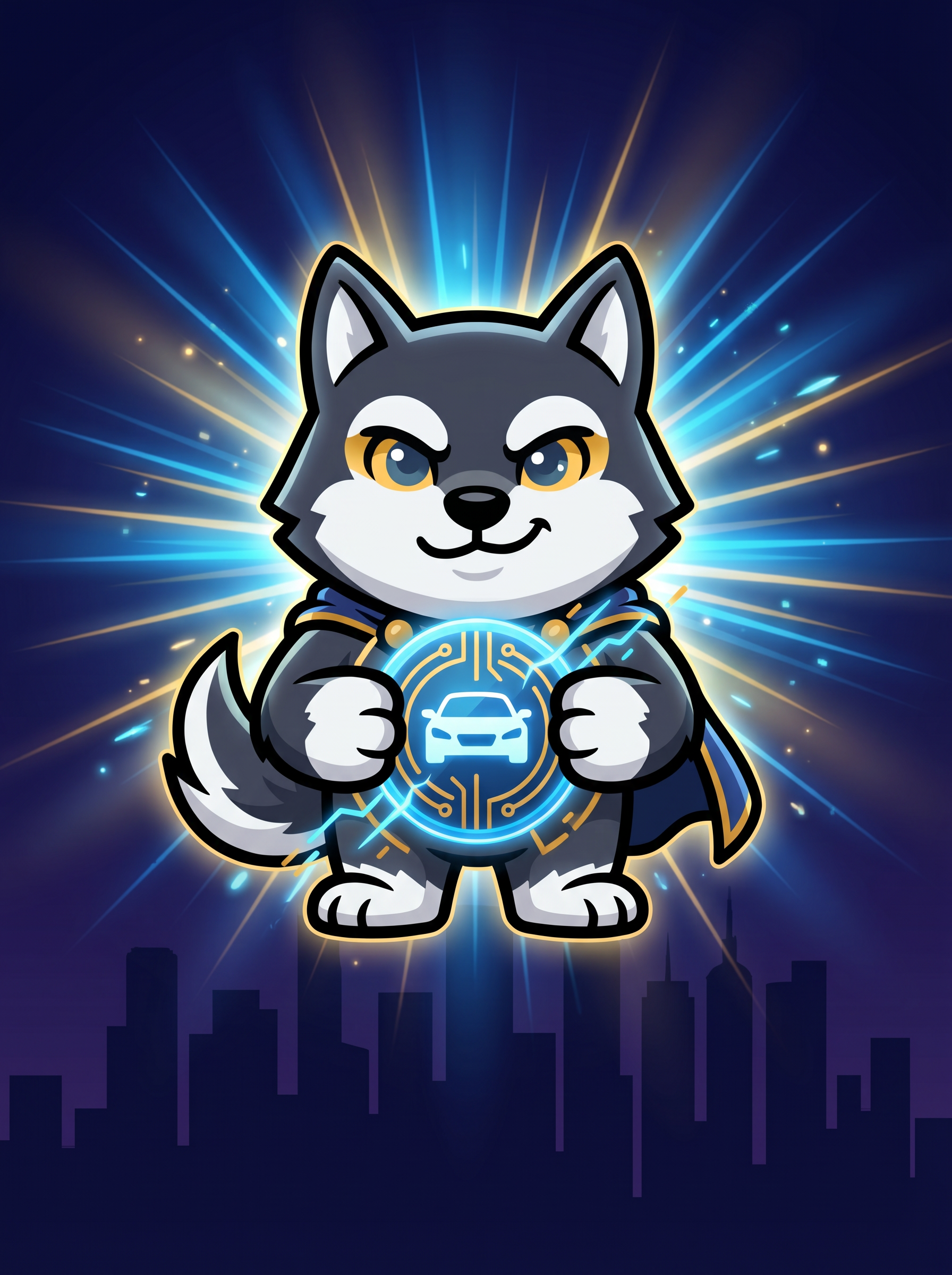 Deal Defender Wolf Mascot